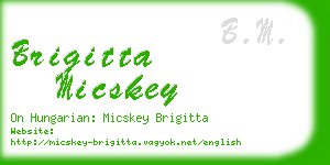 brigitta micskey business card